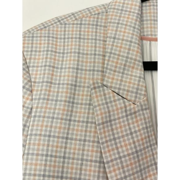 1. STATE Plaid Checkered Blazer Jacket Business Career Neutral Size XL NEW D10 - Picture 9 of 16